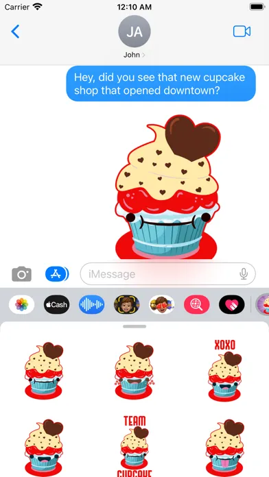 Cupcake Bakery Kawaii Stickers应用截图