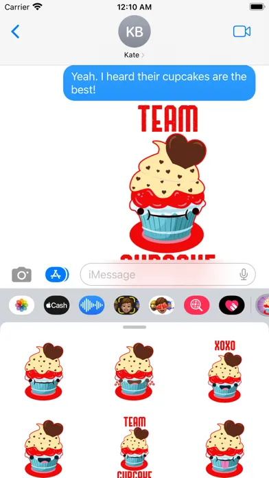 Cupcake Bakery Kawaii Stickers应用截图