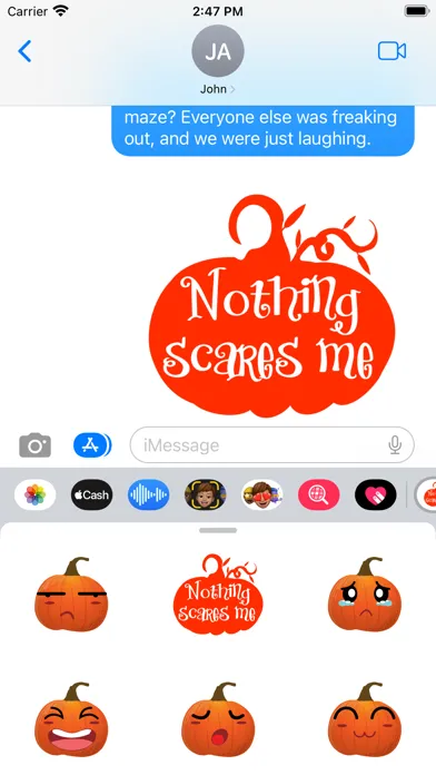 Nothing Scares Me Stickers Screenshots