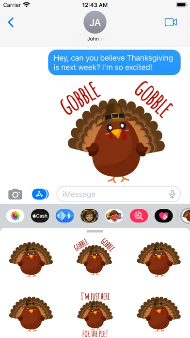 Happy Thanksgiving Day Gobble 스크린샷
