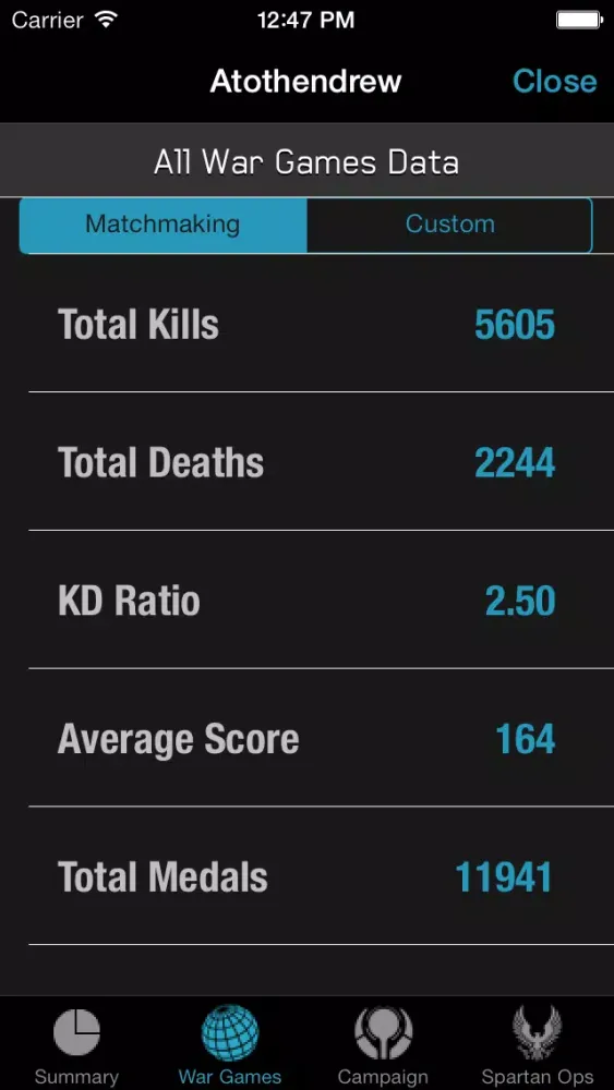 تصاویر Infinity: Stat Tracker for Halo 4