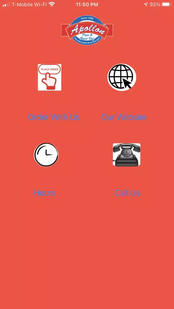 Zrzuty ekranu Apollon Pizza App