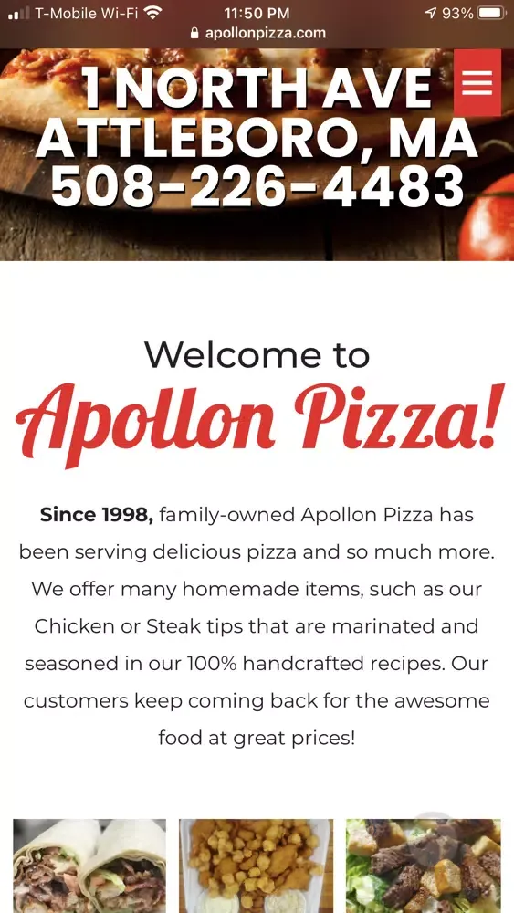Zrzuty ekranu Apollon Pizza App