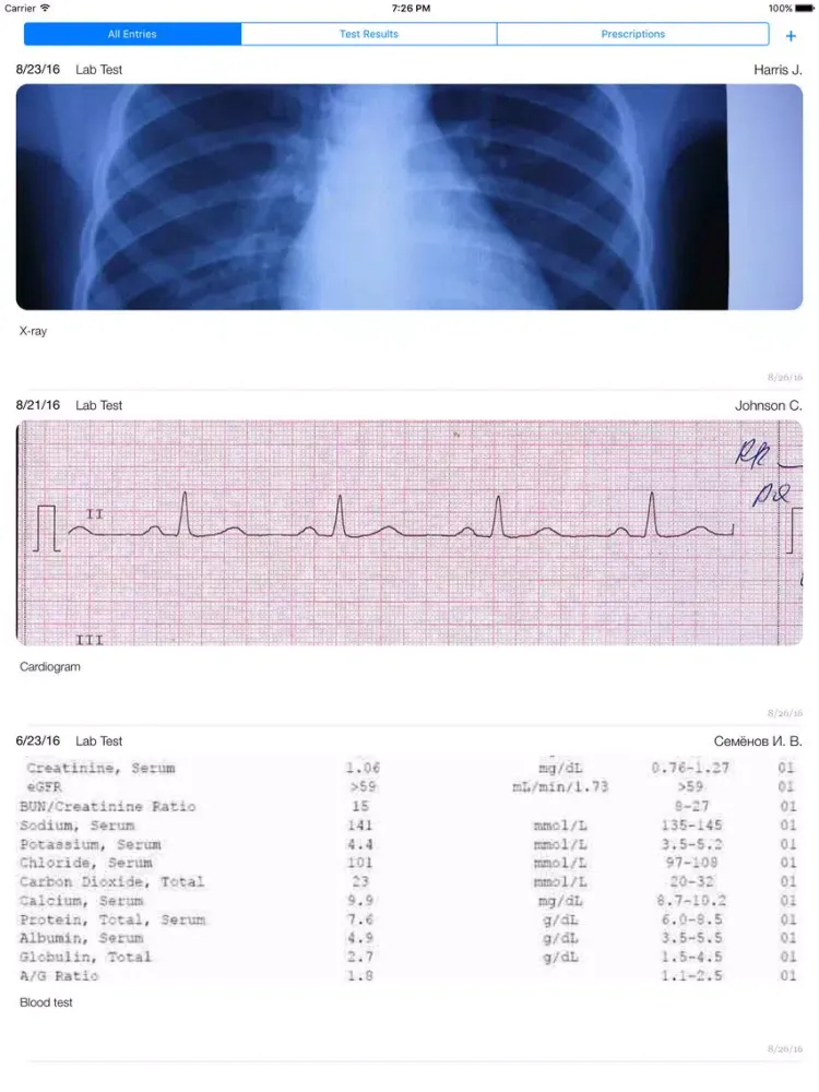 Capturas de pantalla de Electronic Medical Record - keep all your medical information including test results and prescriptions in one place iPad 