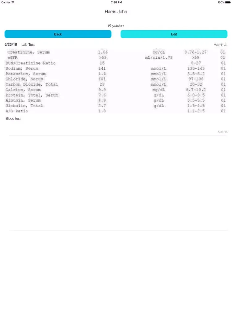 Capturas de pantalla de Electronic Medical Record - keep all your medical information including test results and prescriptions in one place iPad 