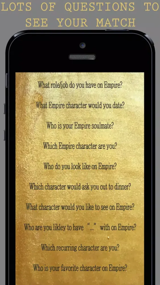 Tangkapan skrin Quiz for Empire TV Show fans