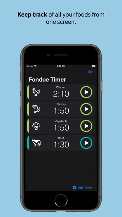 The Fondue Timer 스크린샷