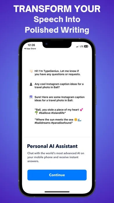 Screenshot di AI Writing Keyboard TypeGenius