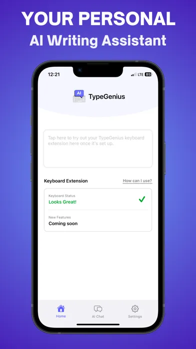 Screenshot di AI Writing Keyboard TypeGenius