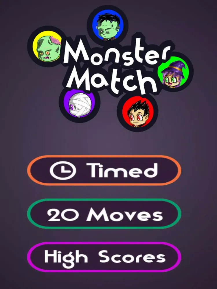 Capturas de pantalla de Halloween Monster Match: a Spooky Game of Color Connecting iPad 