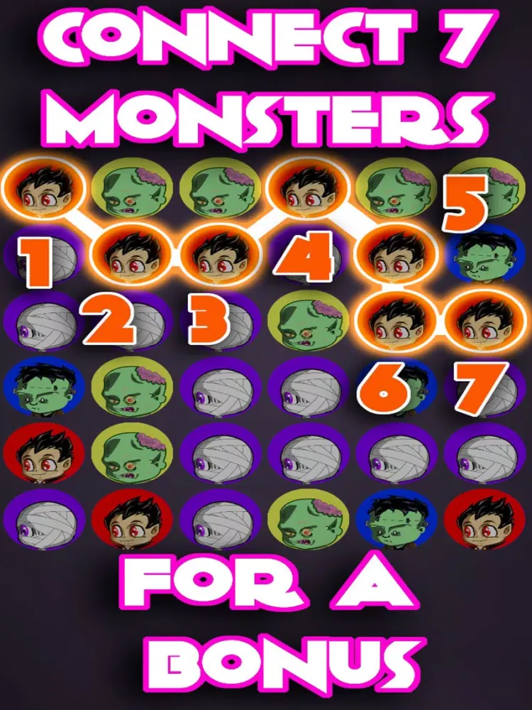 Capturas de pantalla de Halloween Monster Match: a Spooky Game of Color Connecting iPad 