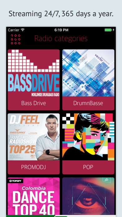 Tangkapan layar Bass Drive Radio