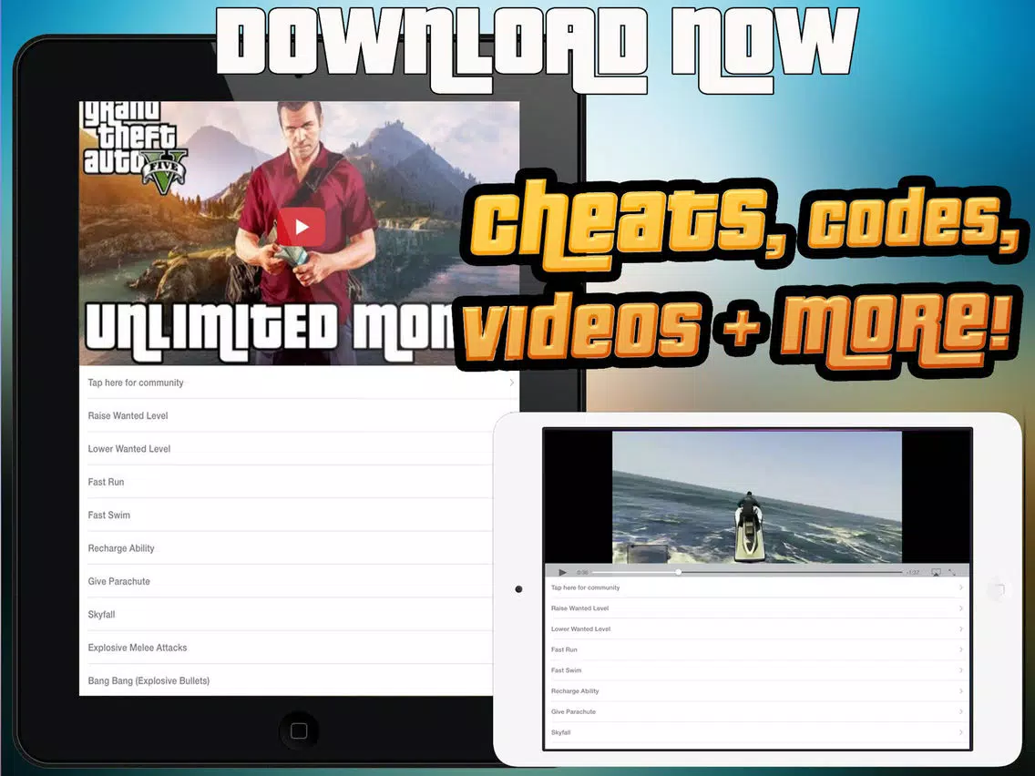 Cheat Suite Grand Theft Auto 5 iPad 應用截圖