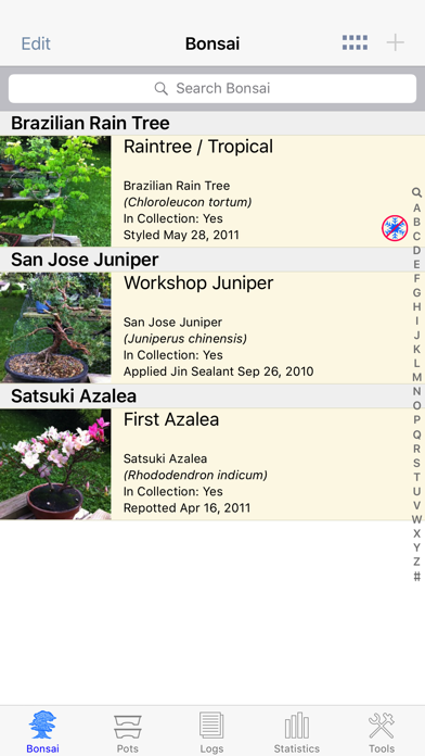 Bonsai Album Lite Ekran Görüntüleri