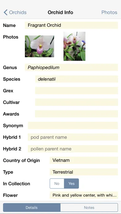 Capturas de pantalla de Orchid Album