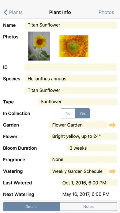 Plant Album Screenshots