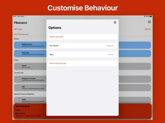 CPU Simulator iPad  Screenshots