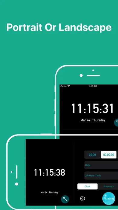 Tangkapan skrin Floating Clock-Timer&Stopwatch