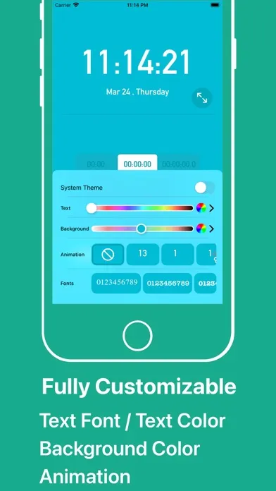 Tangkapan skrin Floating Clock-Timer&Stopwatch