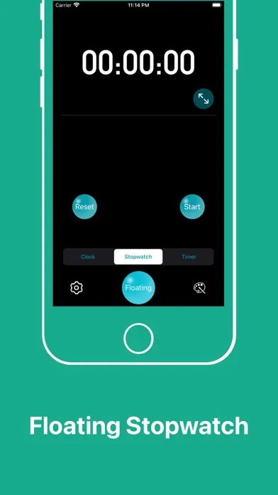 Tangkapan skrin Floating Clock-Timer&Stopwatch