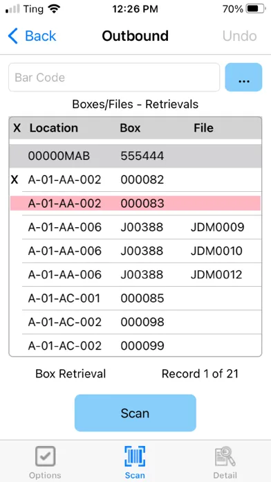 ภาพหน้าจอของ ASI Mobile X