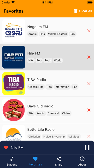 Egy FM, Egyptian Radio स्क्रीनशॉट
