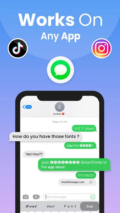 Capturas de pantalla de Smart Fonts: Font Keyboard