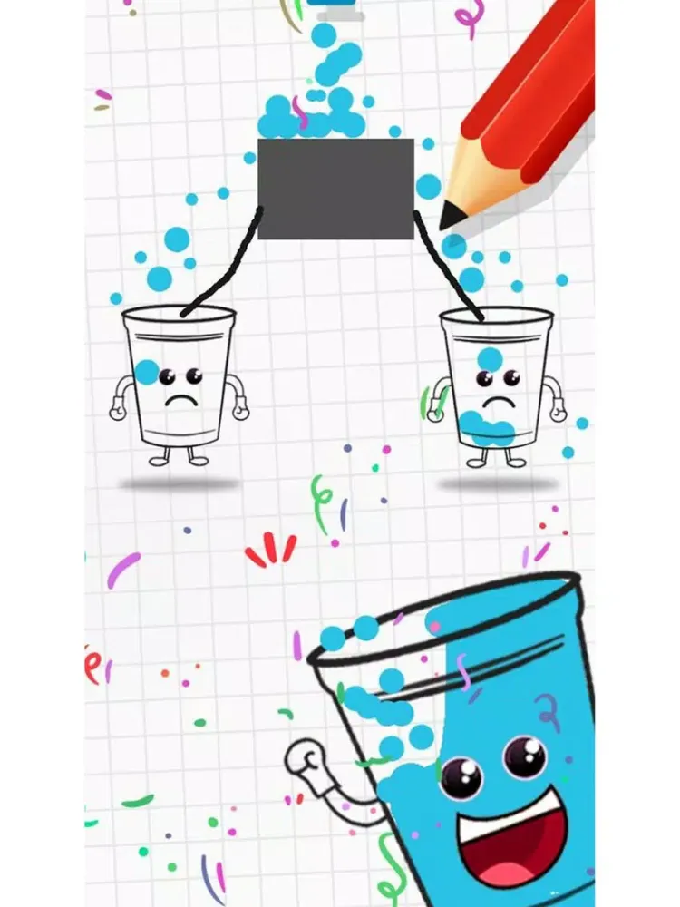 Tangkapan skrin Happy Water Glass: Puzzle Game iPad 
