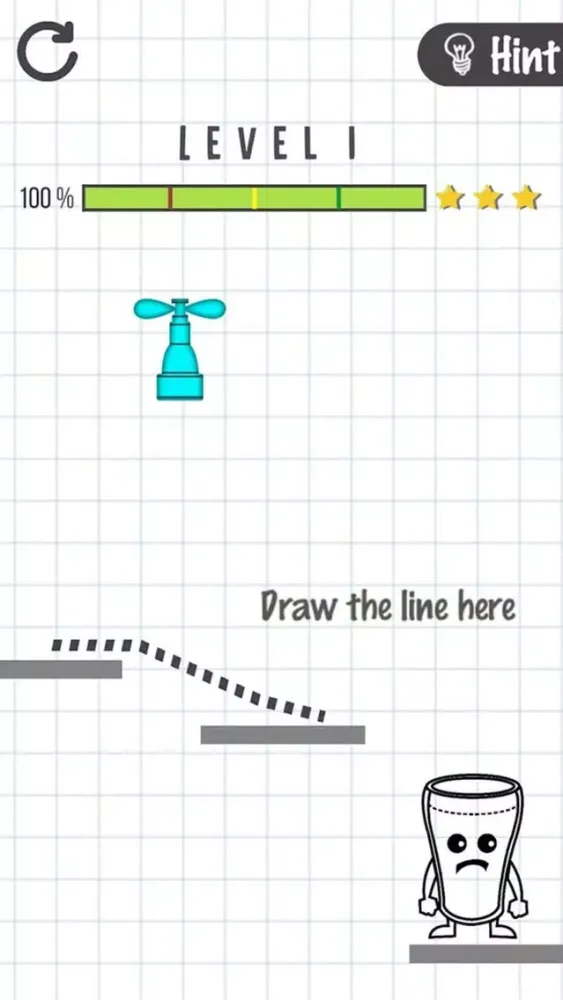 Tangkapan skrin Happy Water Glass: Puzzle Game