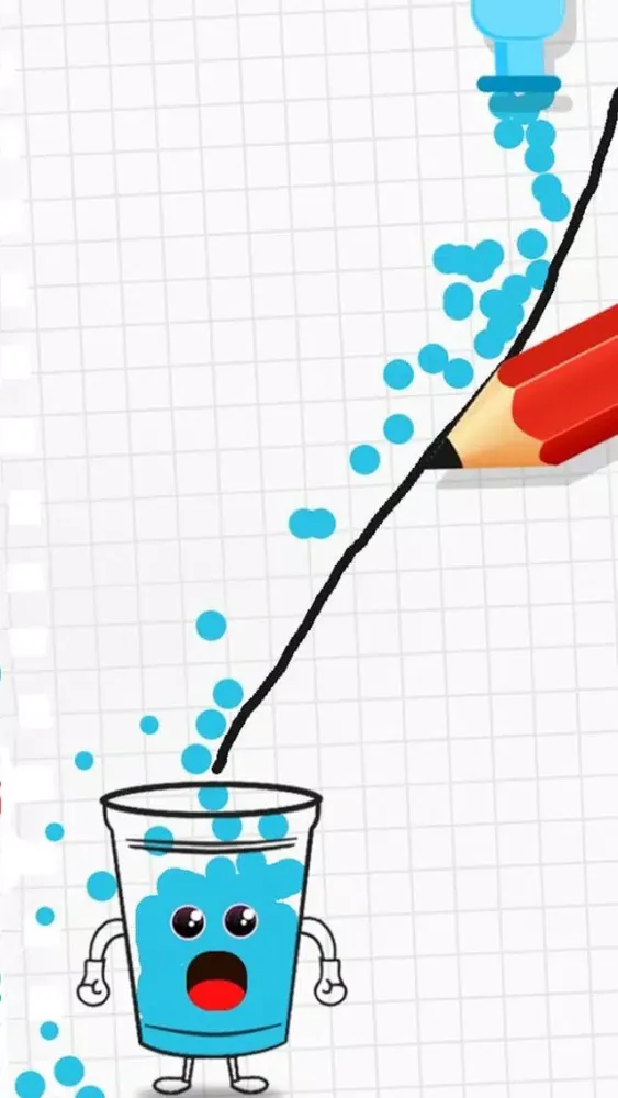 Tangkapan skrin Happy Water Glass: Puzzle Game