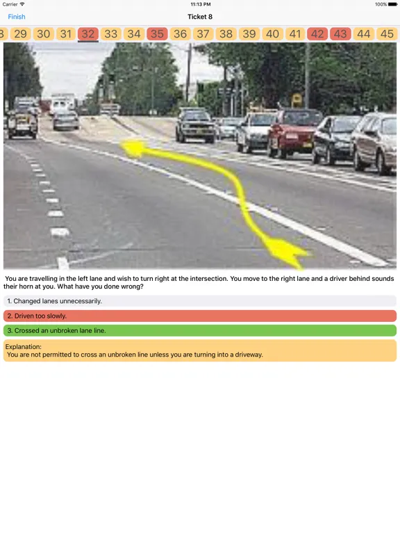 Zrzuty ekranu Australian Driver Knowledge Test Class C CAR Free iPad 