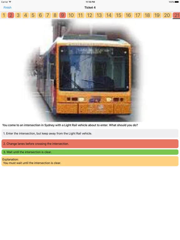 Zrzuty ekranu Australian Driver Knowledge Test Class C CAR Free iPad 
