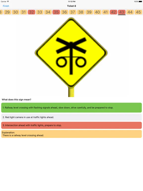 Zrzuty ekranu Australian Driver Knowledge Test Class C CAR Free iPad 