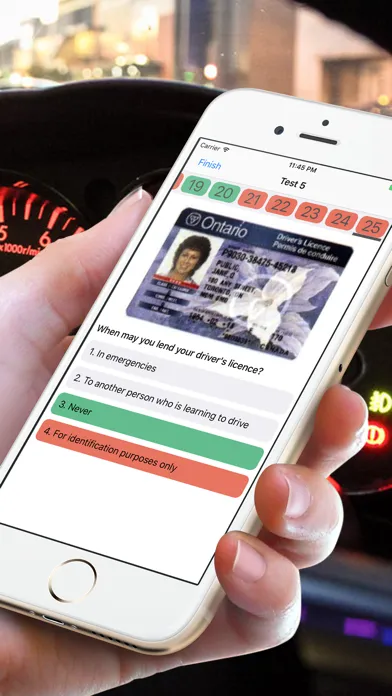 ภาพหน้าจอของ Ontario G1 Driving Theory Test Free