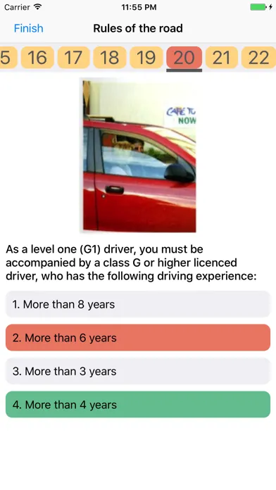 ภาพหน้าจอของ Ontario G1 Driving Theory Test Free