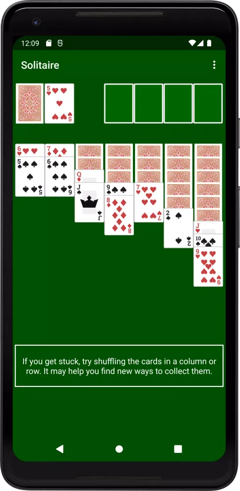 Solitaire with ChatGPT Tips Screenshots