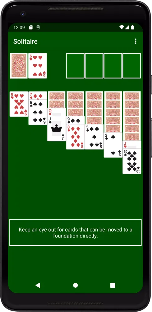 Solitaire with ChatGPT Tips Screenshots