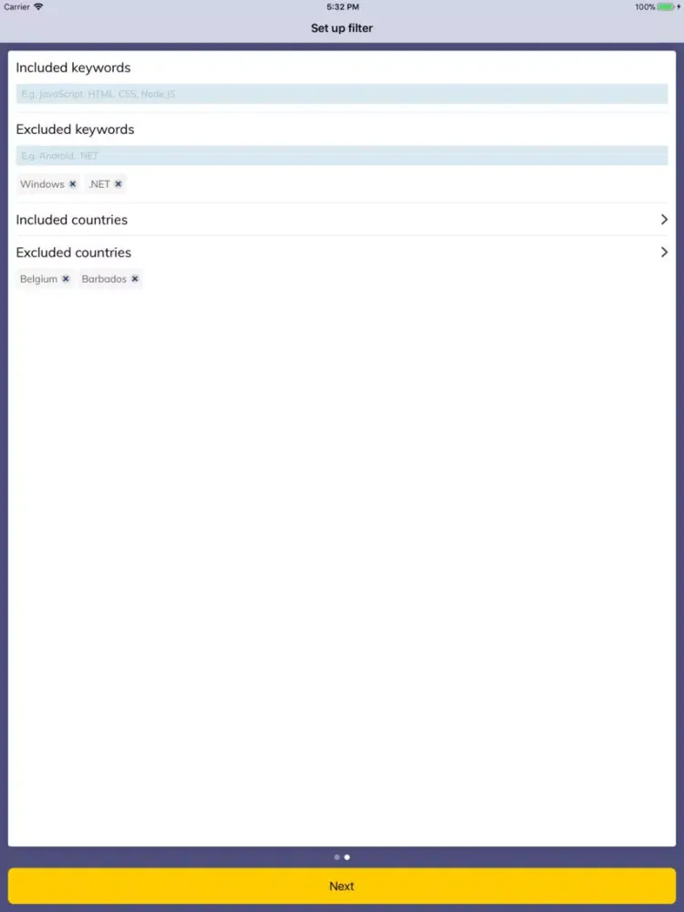 ภาพหน้าจอของ Freelancer Jobs iPad 