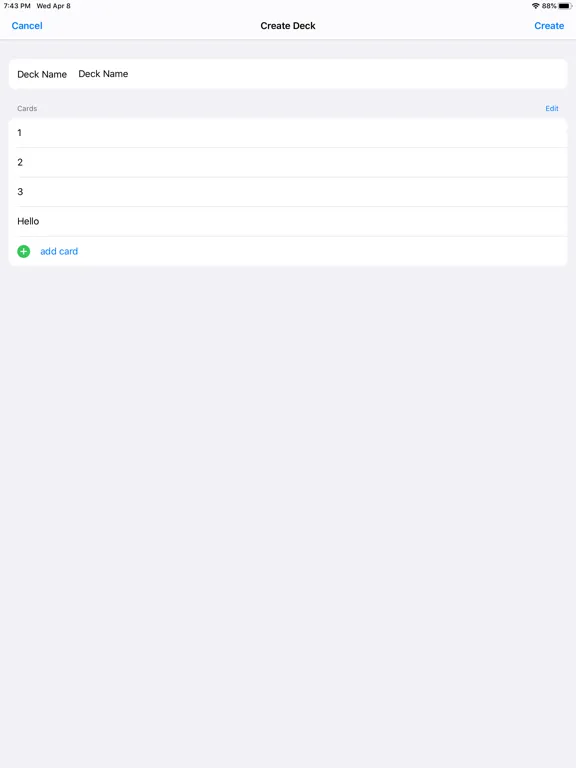 Planning Cards iPad 應用截圖