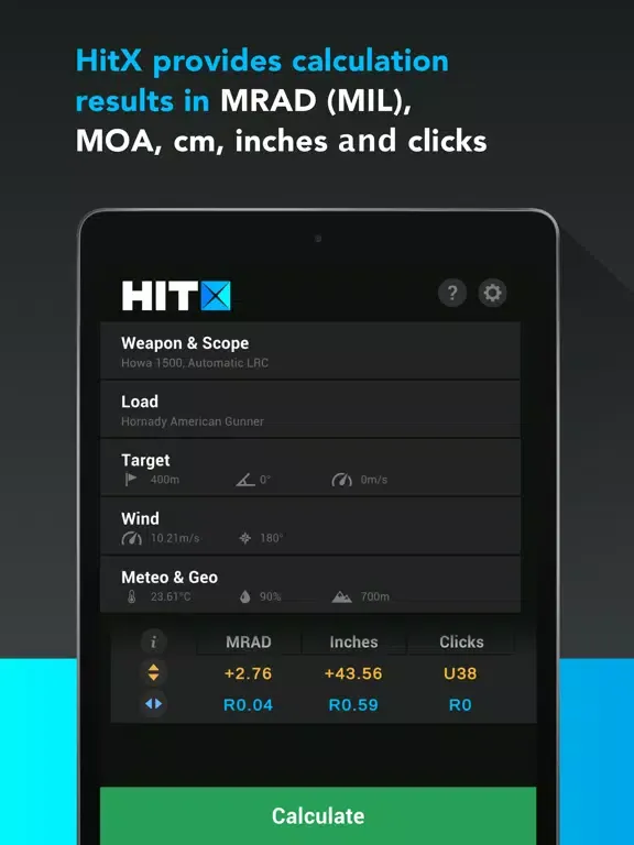 Скриншоты Ballistic Calculator HitX iPad 