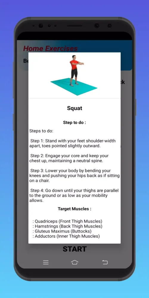 Zrzuty ekranu Home Exercise: for Men & Women