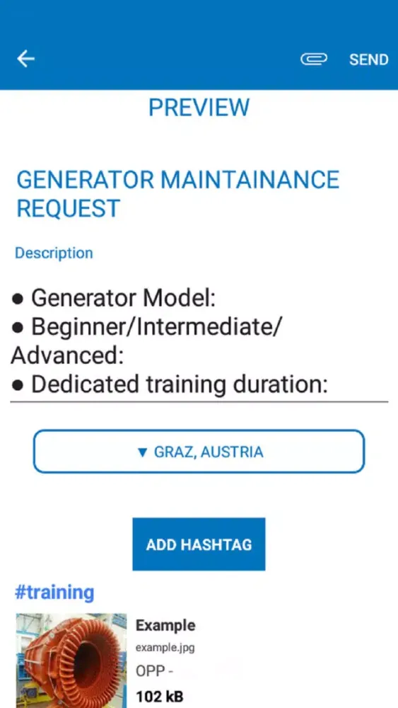 Capturas de pantalla de ANDRITZ HYDRO Service App