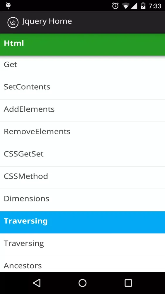JQuery Tutorials应用截图