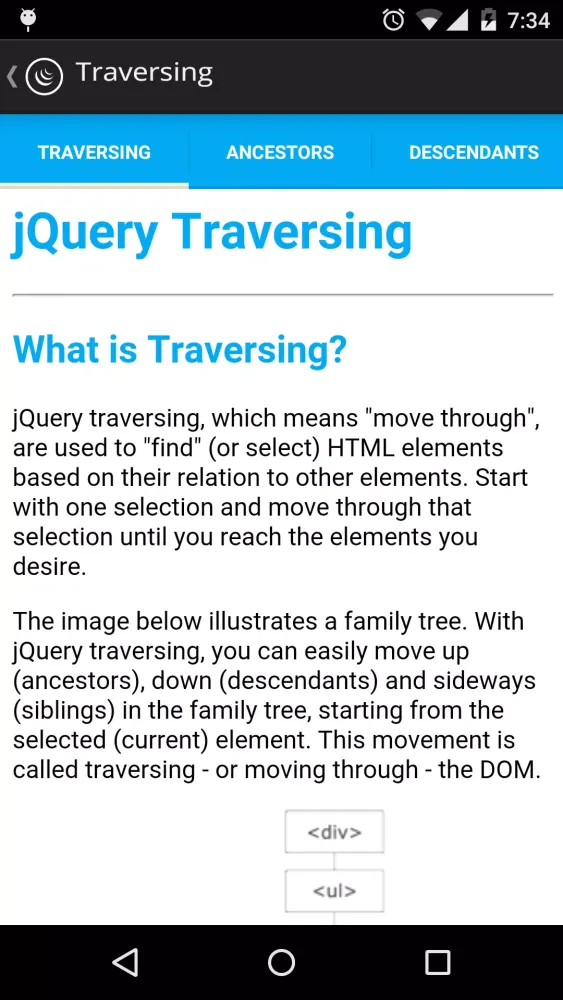 JQuery Tutorials应用截图