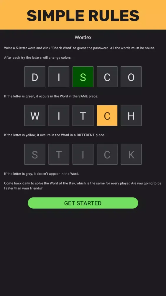 Wordy Screenshots