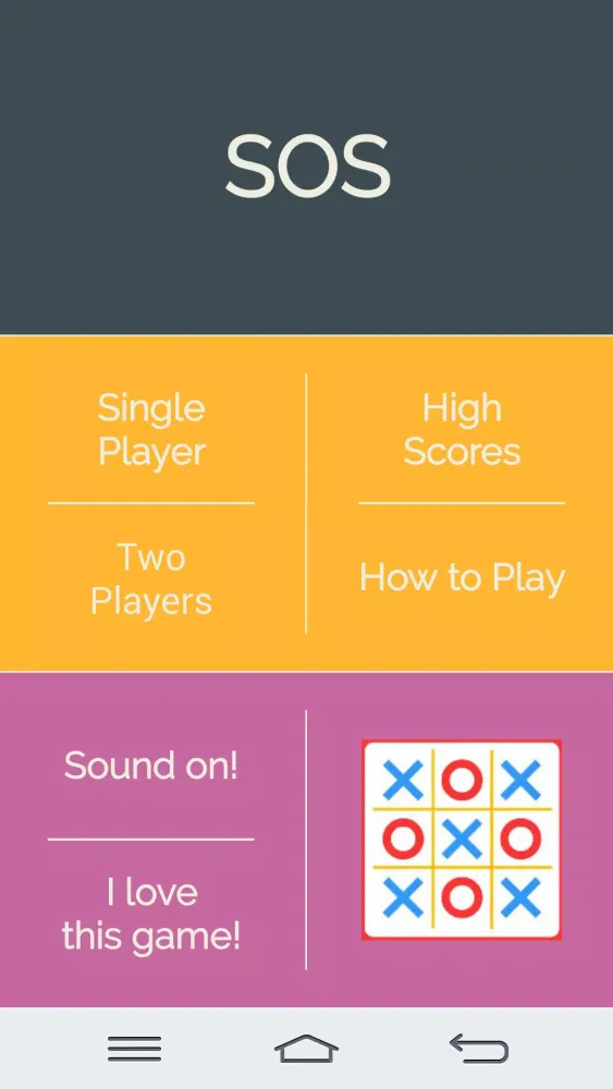 SOS Game Screenshots