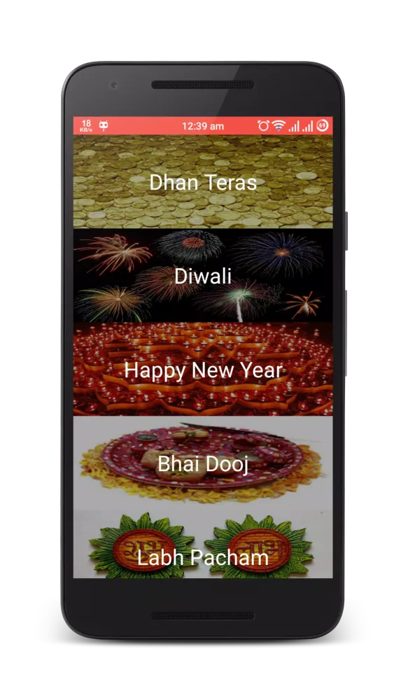 Captures d'écran de Diwali Messages