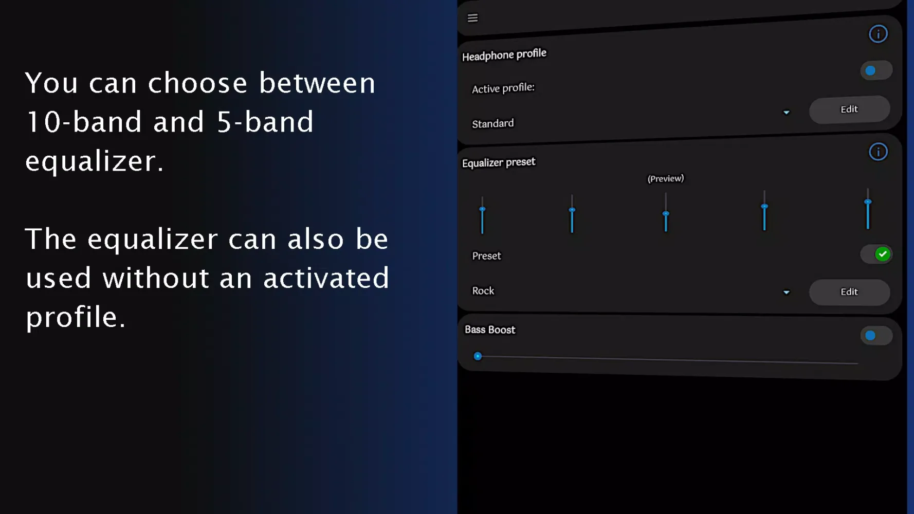 Profile Equalizer Lite Screenshots
