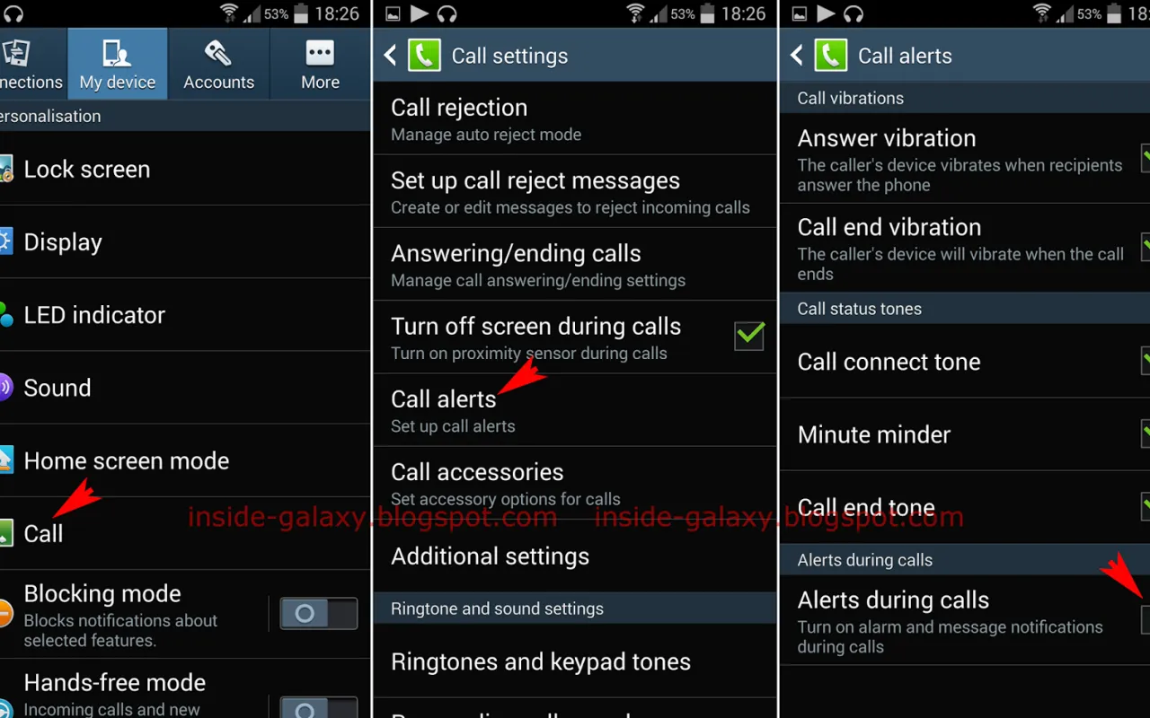 Settings Screenshots