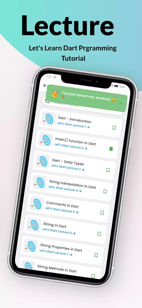 Learn Flutter and Dart Screenshots